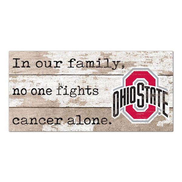 Ohio State Fighting Cancer Sign - Front View