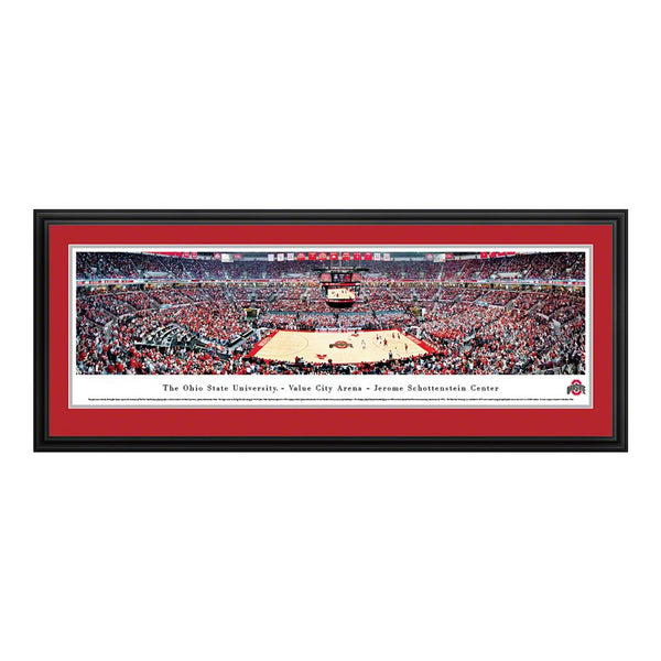 Ohio State Value City Arena Deluxe Framed Panorama - Front View