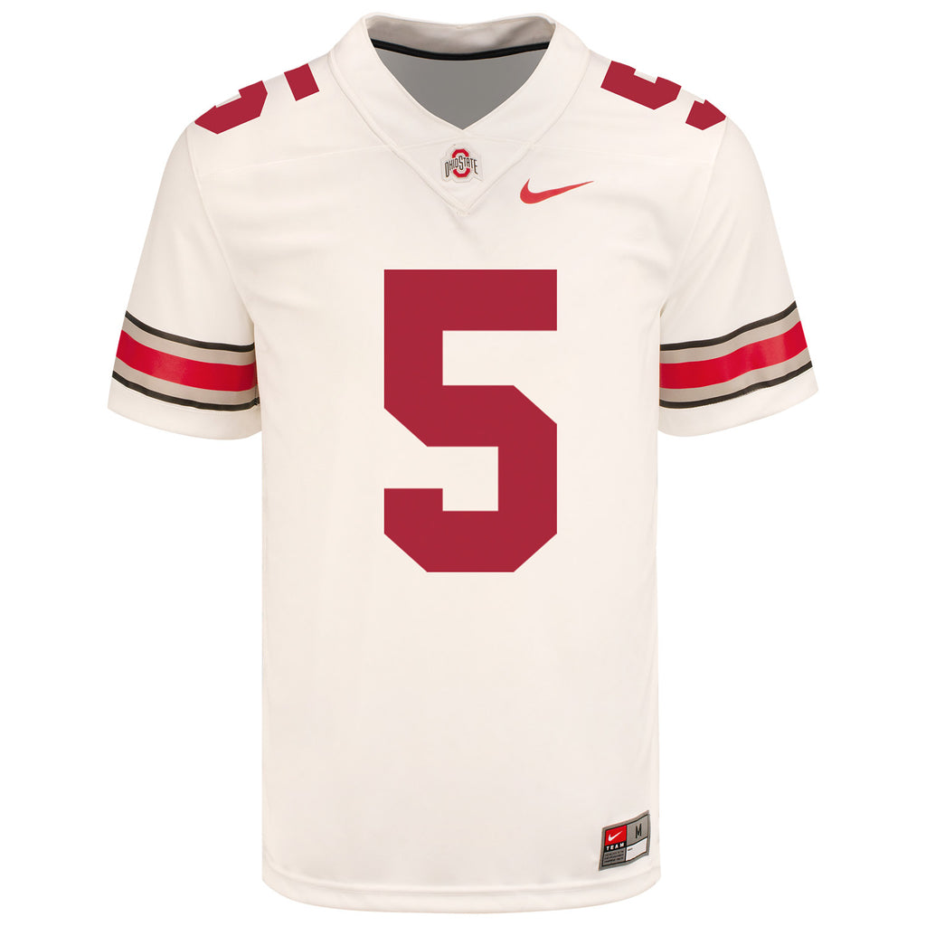 Ohio State Buckeyes Nike #3 Miyan Williams Student Athlete Scarlet Football Jersey / Large