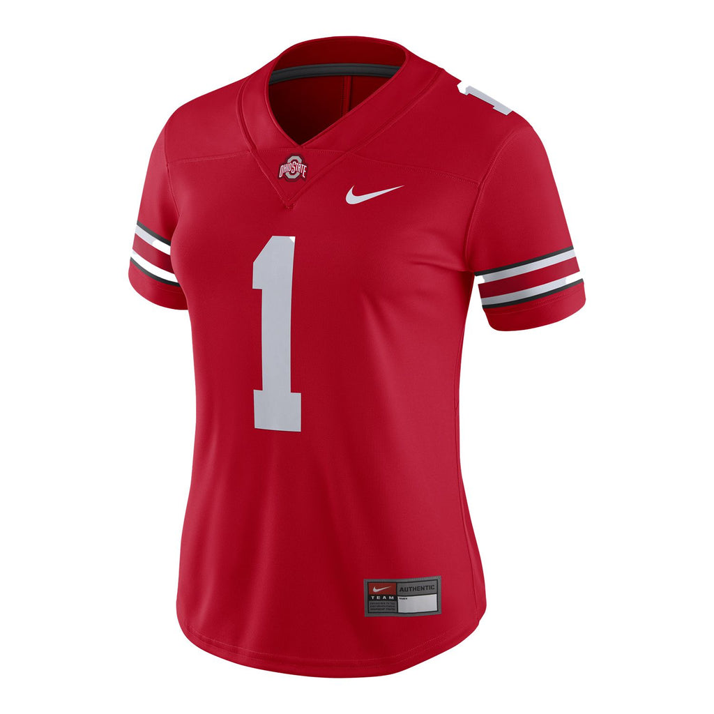 Nike #1 Ohio State Buckeyes Women's Scarlet Game Jersey Size: Small