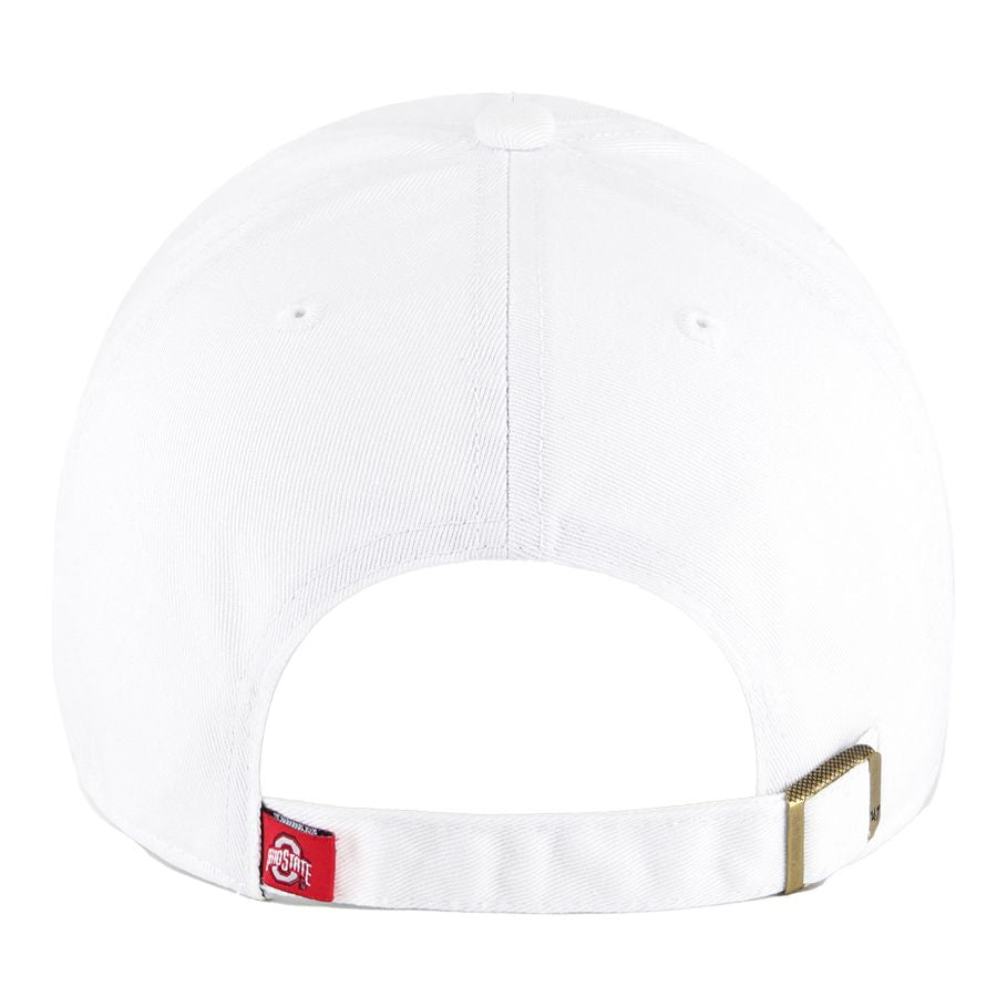 Ohio State Buckeyes O-H-I-O Clean Up Unstructured Adjustable Hat - Back View