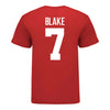 Ohio State Buckeyes Men's Lacrosse Student Athlete #7 Henry Blake T-Shirt In Scarlet - Back View