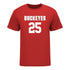 Ohio State Buckeyes Women's Lacrosse Student Athlete #25 Casey Roberts T-Shirt In Scarlet - Front View