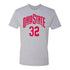 Ohio State Buckeyes Women's Basketball Student Athlete #32 Cotie McMahon T-Shirt - Front View