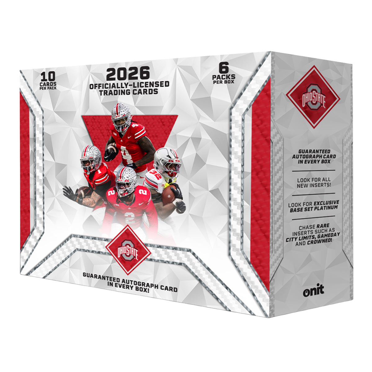 ONIT Ohio State Buckeyes Football 2026 NIL Trading Card Platinum Box - Front View