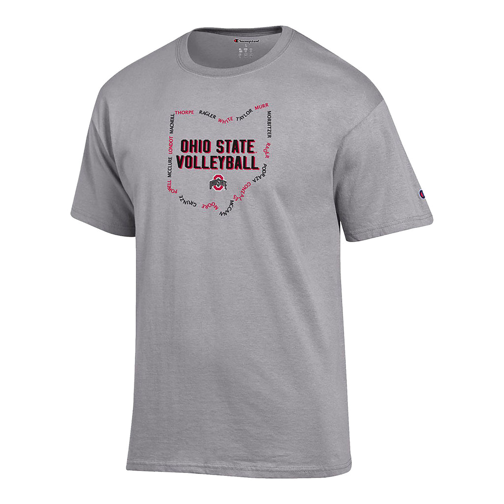 Champion Ohio State Buckeyes Volleyball Team Roster Tee / X-Large