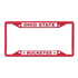 Ohio State Buckeyes License Plate Scarlet Frame - Front View