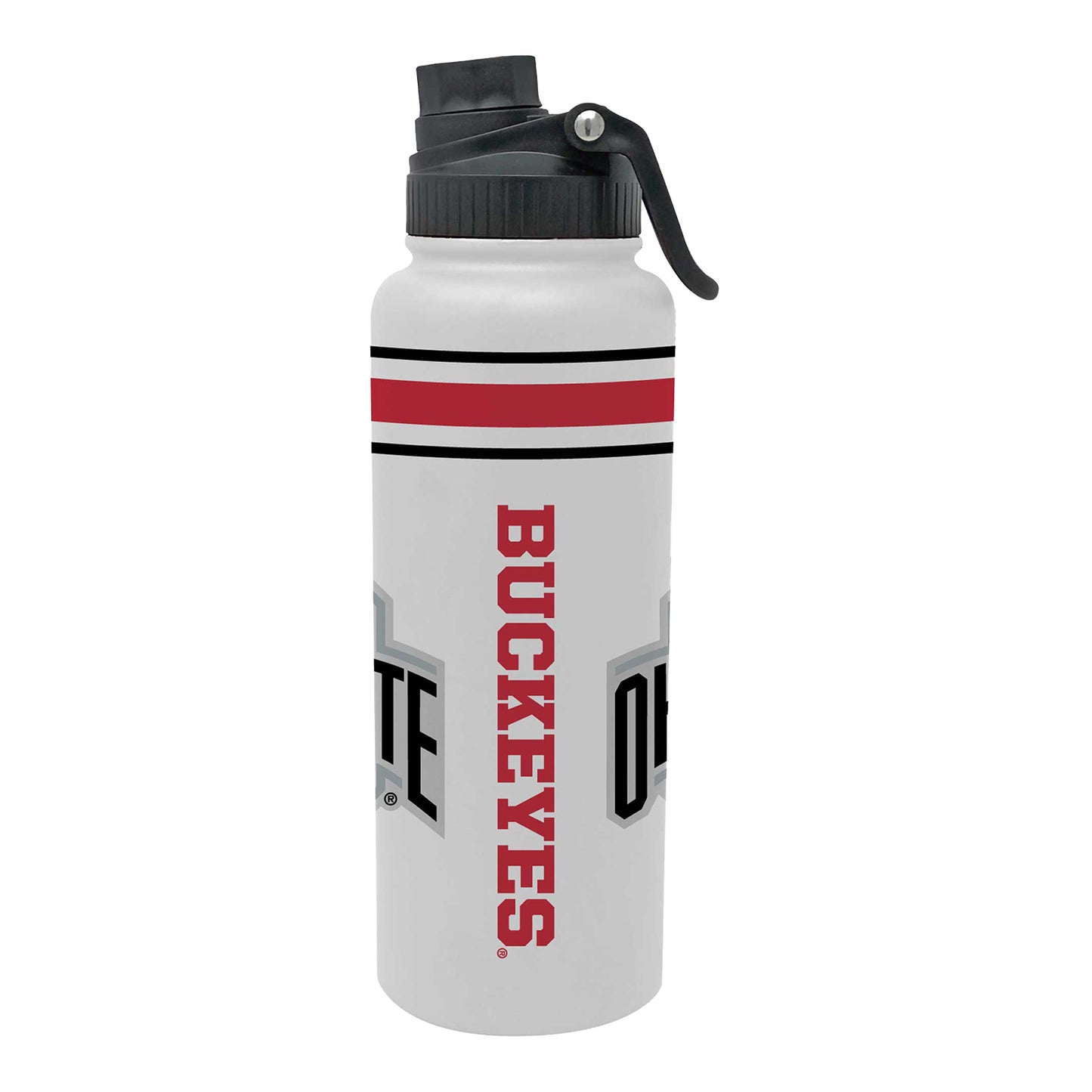 Ohio State Buckeyes Striped Logo 34oz Tumbler - Back