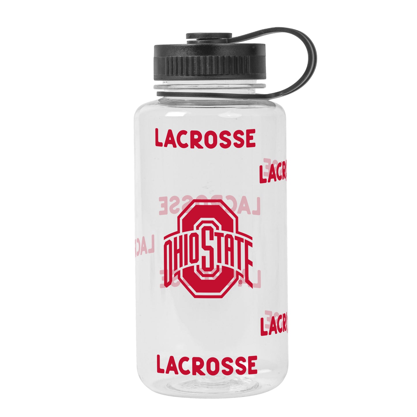 Ohio State Buckeyes Lacrosse Water Bottle - Front