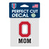 Ohio State Buckeyes 3" X 4" Mom Decal - Front View