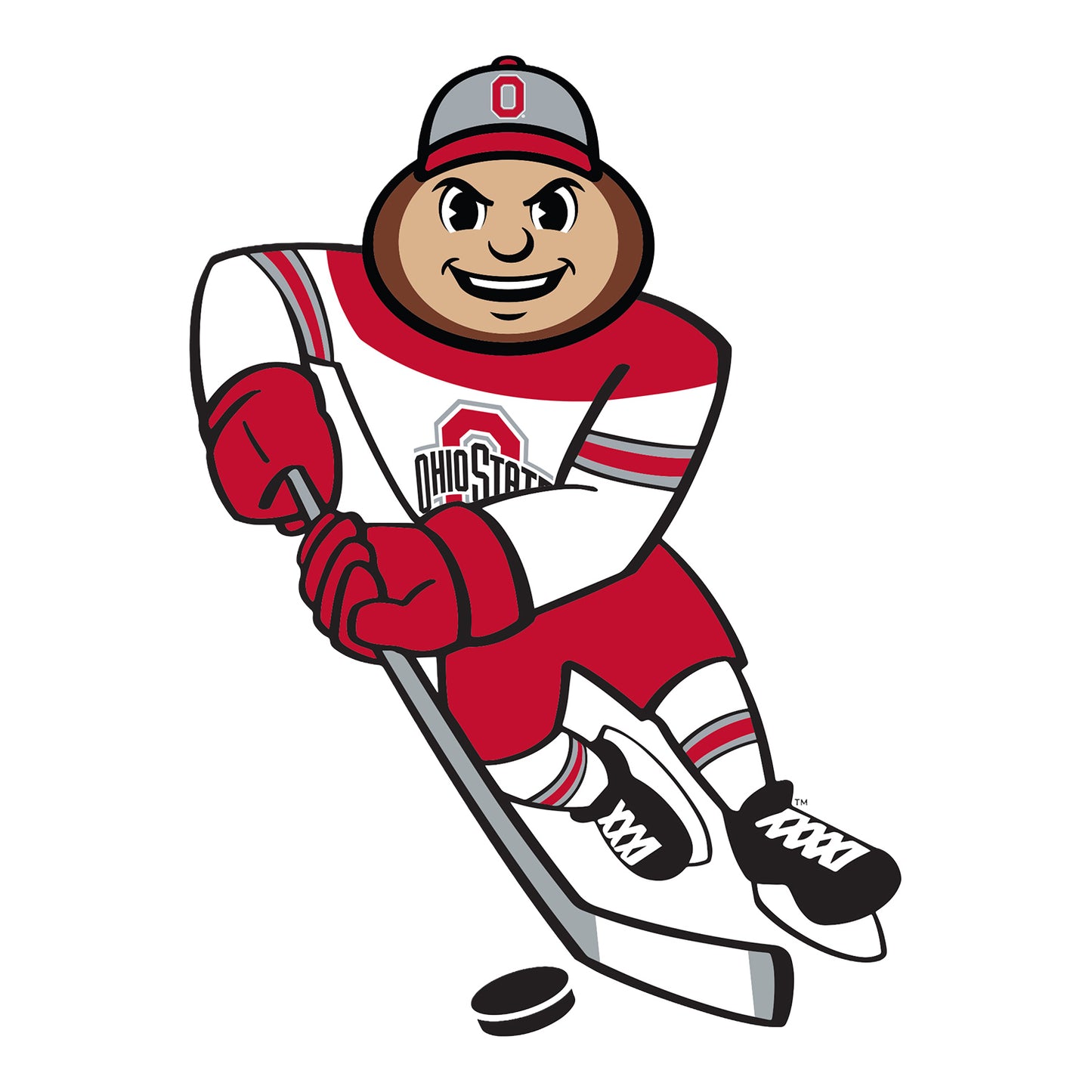Ohio State Buckeyes Brutus Ice Hockey Decal - Front View