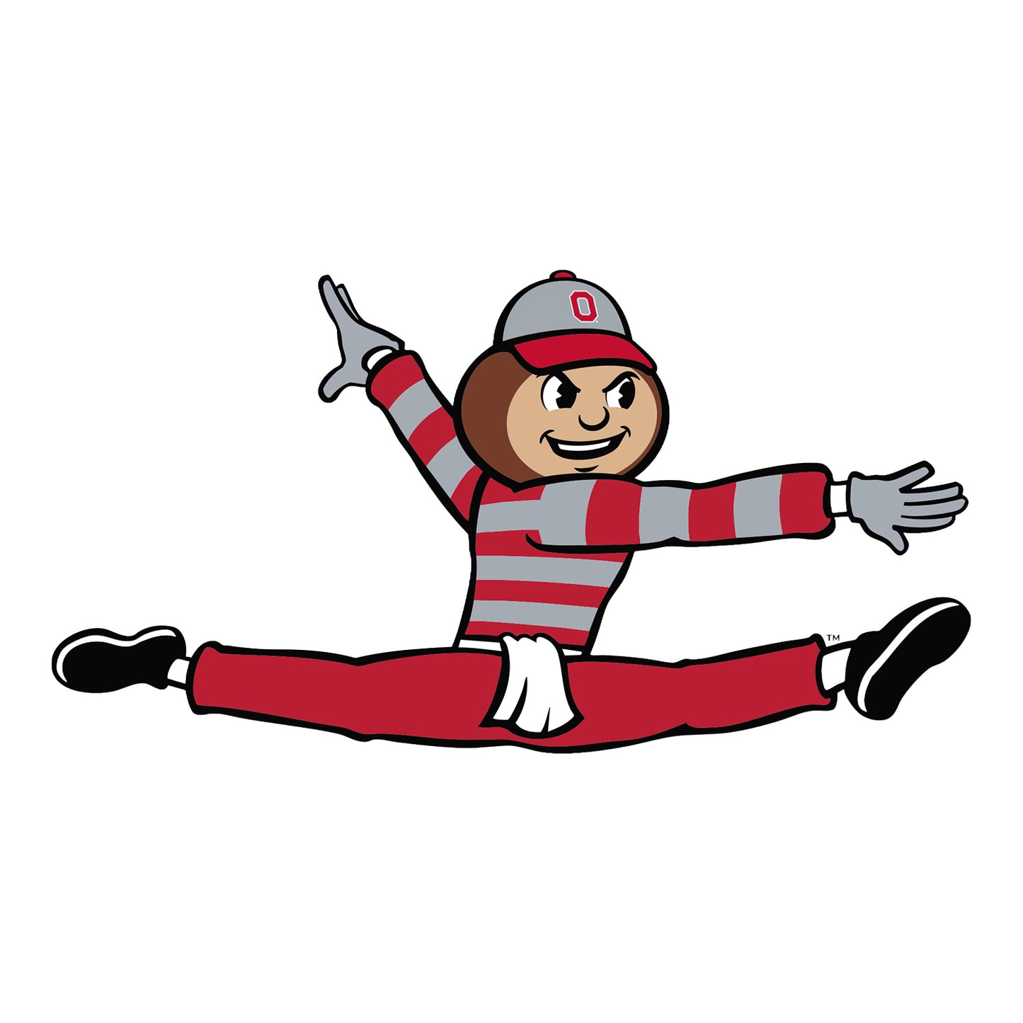 Ohio State Buckeyes Brutus Gymnastics Decal - Front View