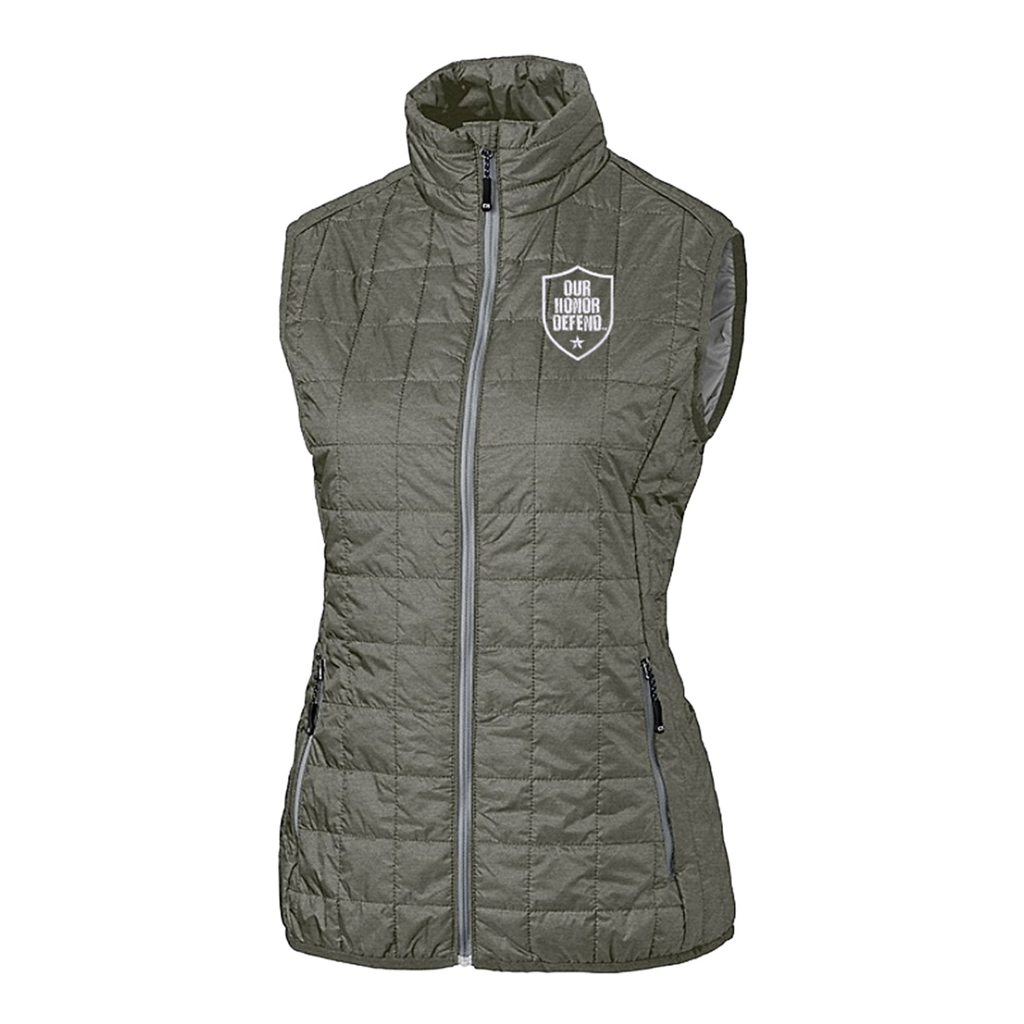 Ladies Ohio State Buckeyes Cutter & Buck Our Honor Defend Vest - Front View