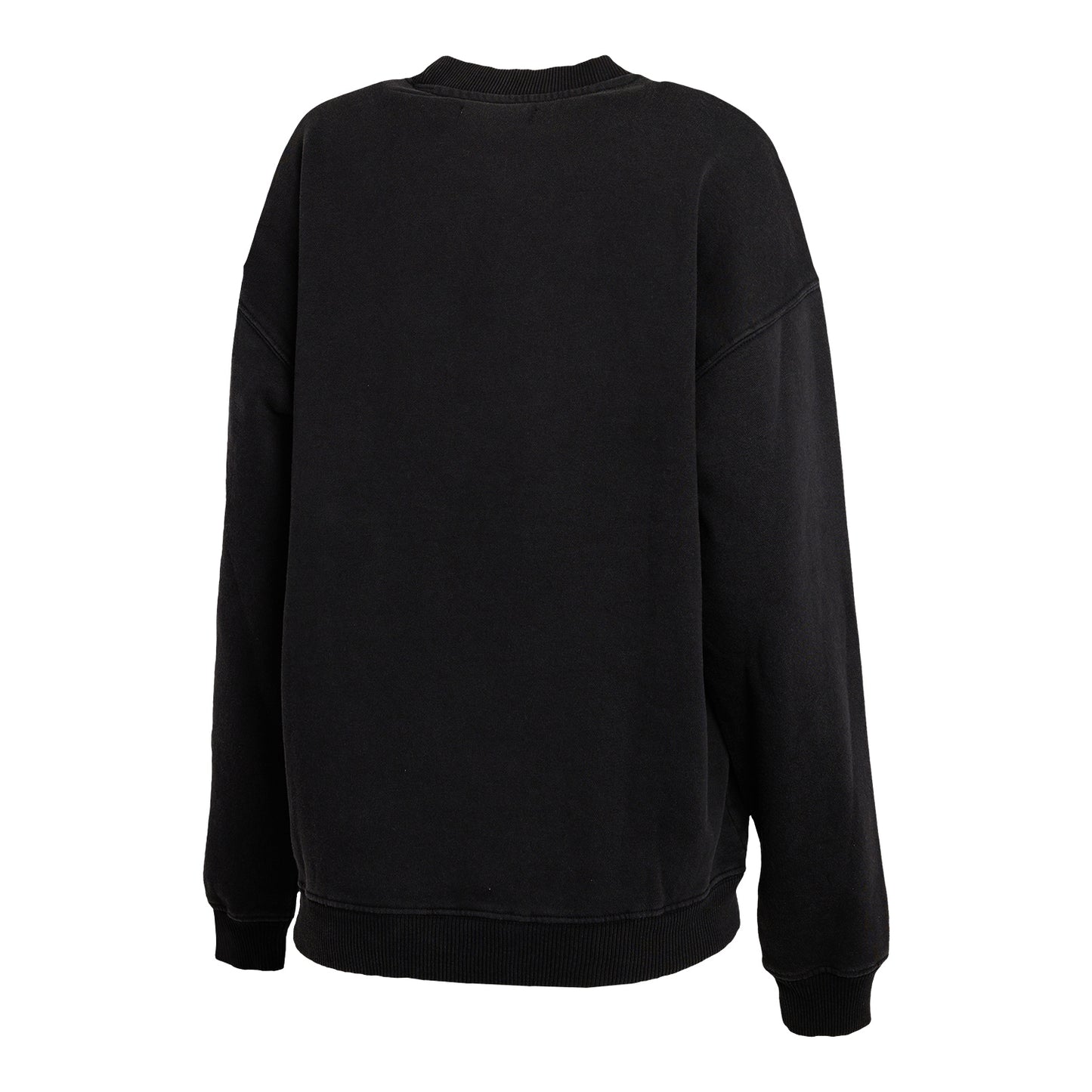 Ladies Ohio State Buckeyes WEAR Buckeye Nation Crewneck Sweatshirt In Black - Back View