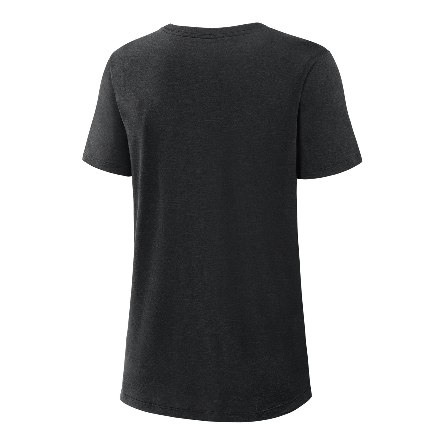 Ladies Ohio State Buckeyes Nike Legacy Slub T-Shirt In Black - Back View