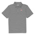 Ohio State Buckeyes Winstead Stripe Polo - In Black - Front View