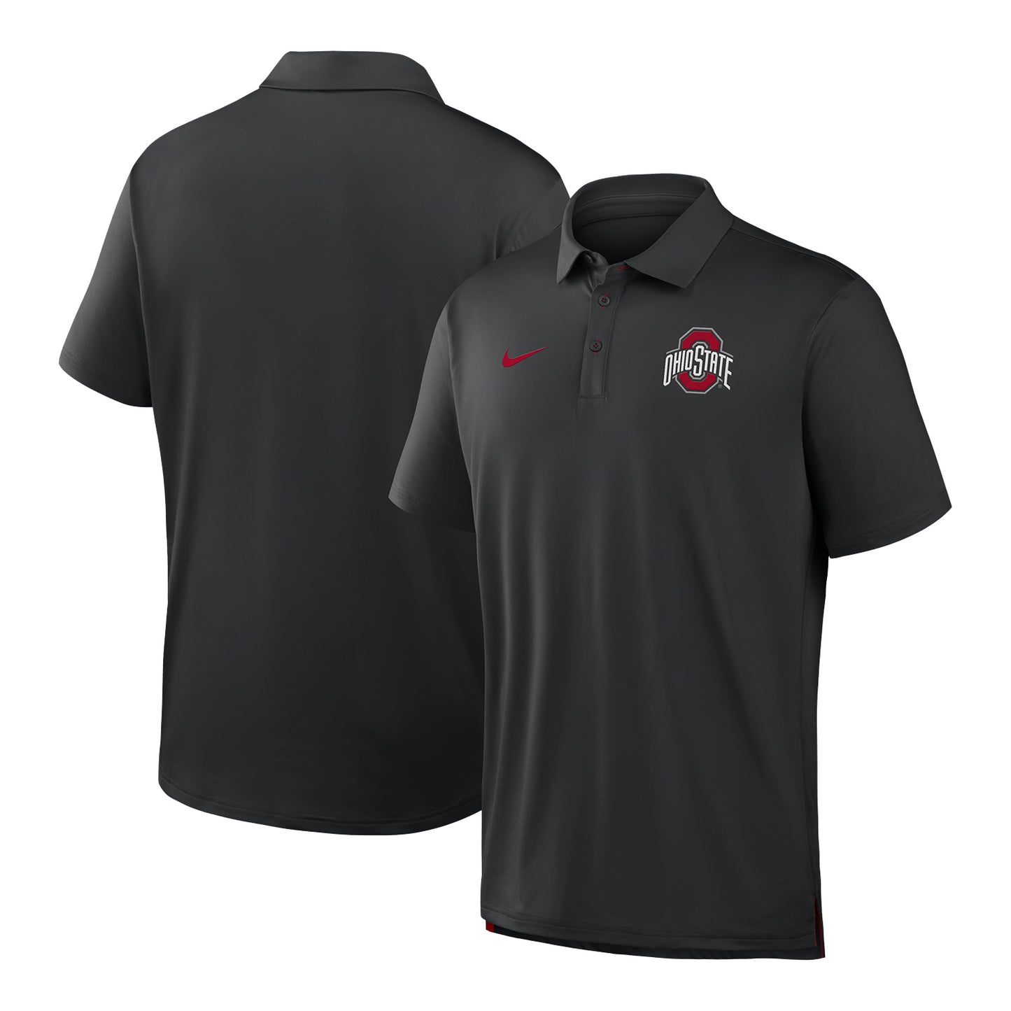 Ohio State Buckeyes Nike Sideline Coach's Polo - Front and Back