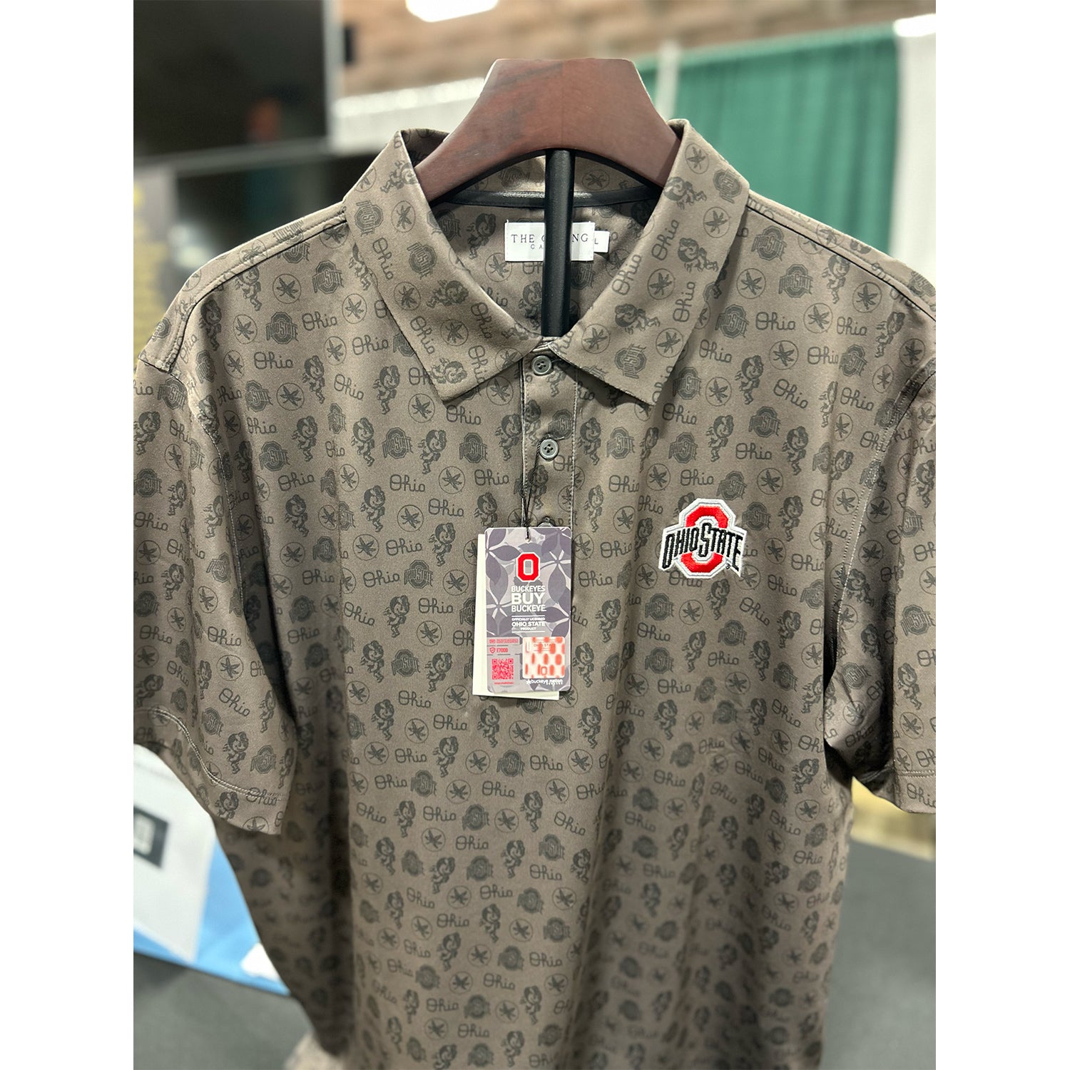 Ohio State Buckeyes All Over Print Golf Polo