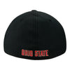 Ohio State Buckeyes Nike Block O Black Flex Hat - In Black - Back View