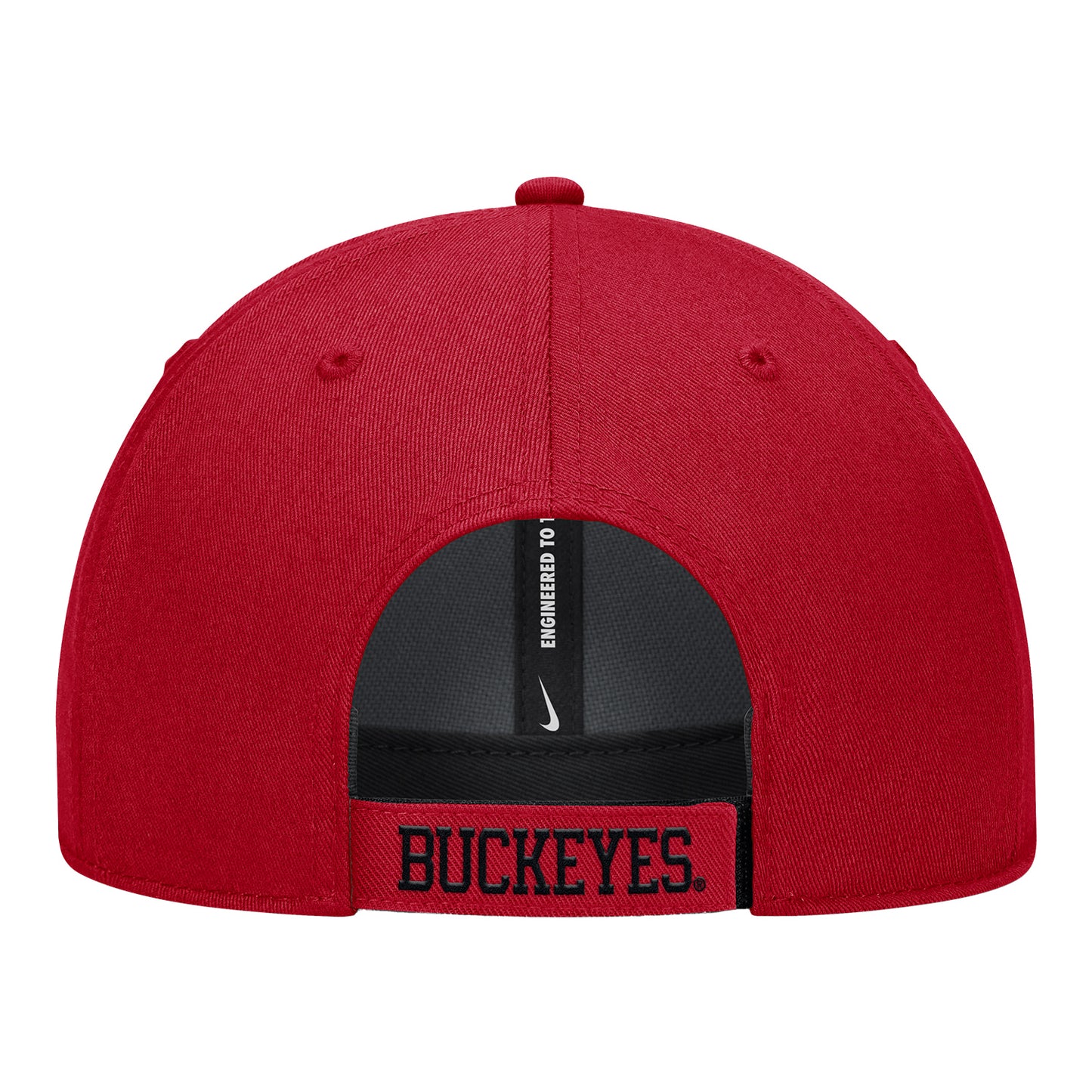 Ohio State Buckeyes Nike Baseball Primetime Scarlet Hat - Back View