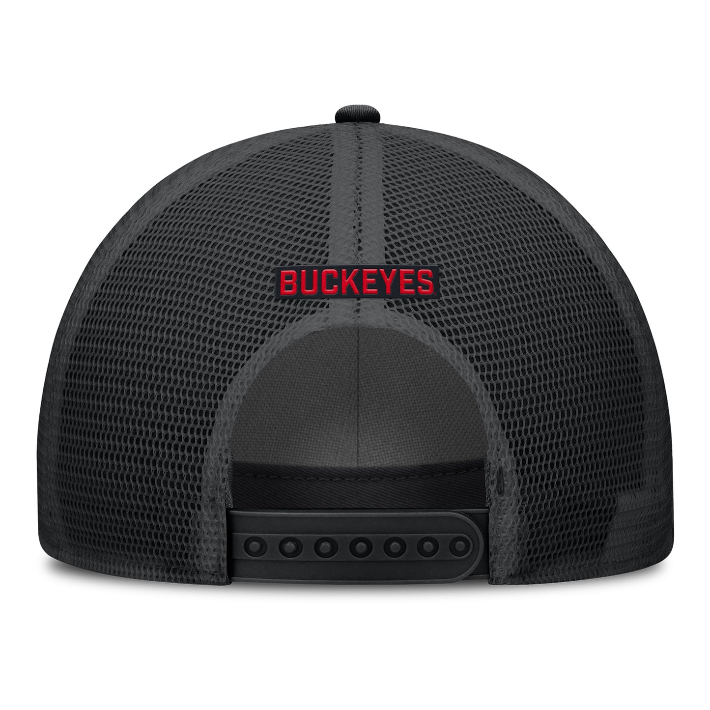 Ohio State Buckeyes Nike Primary Logo Rope Hat In Black - Back View