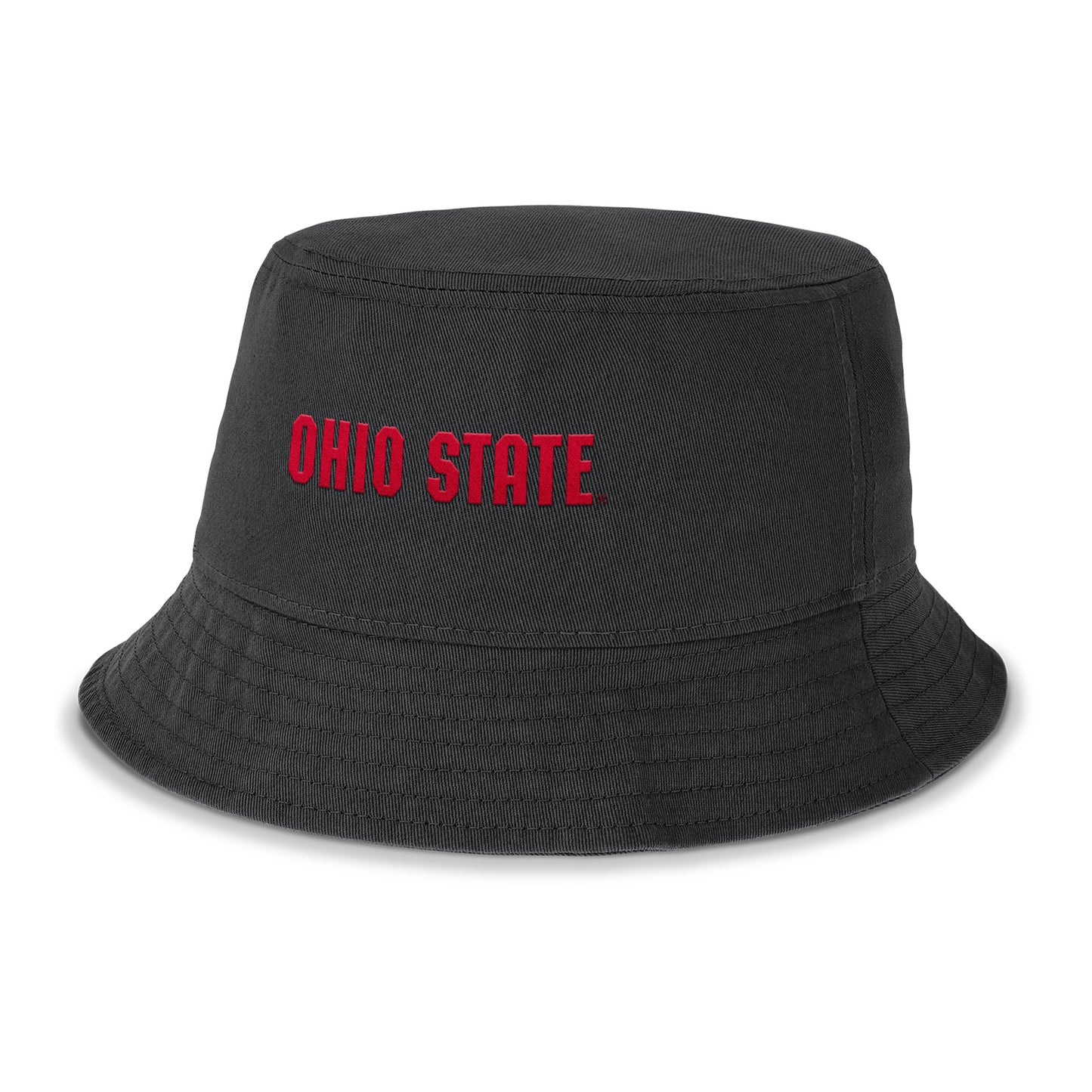 Ohio State Buckeyes Nike Apex Primetime Black Bucket Hat In Black - Back View