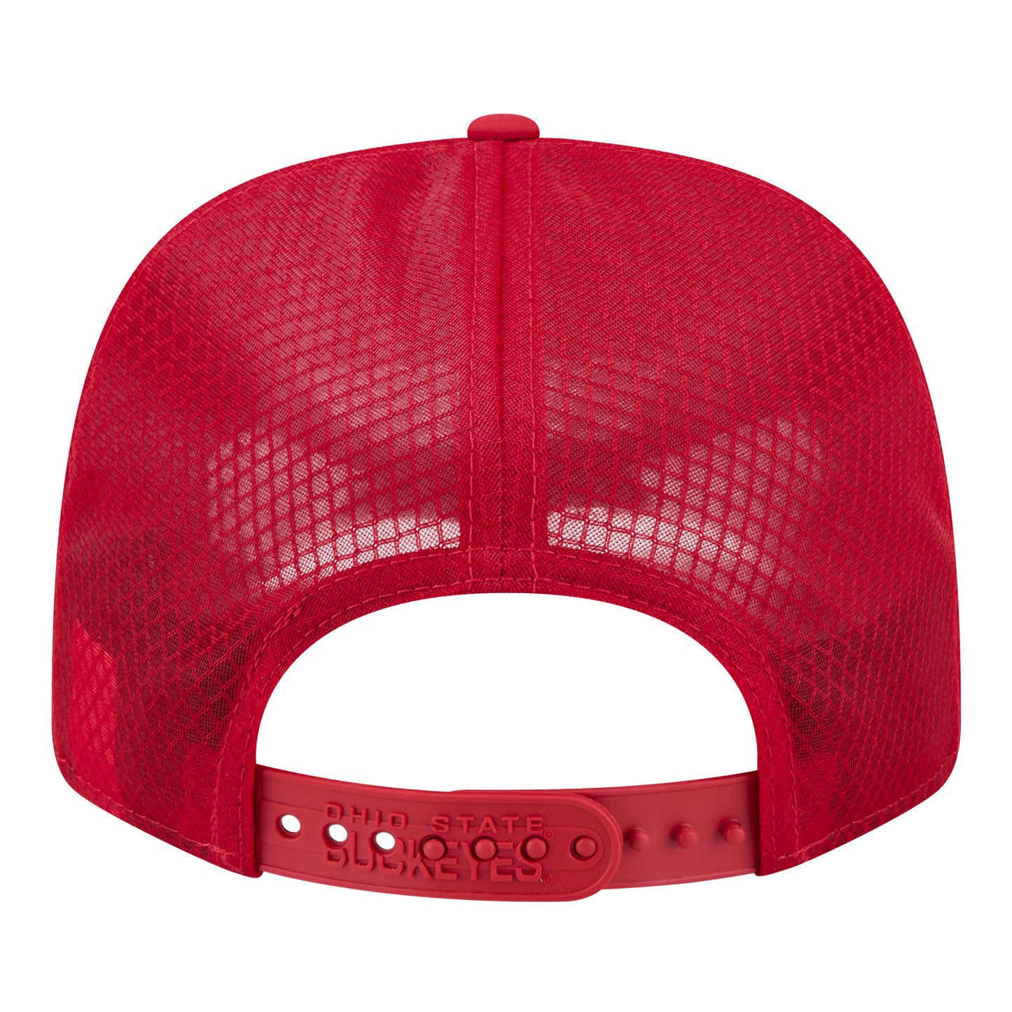 Ohio State Buckeyes 970 College Mesh Scarlet Hat - Back View