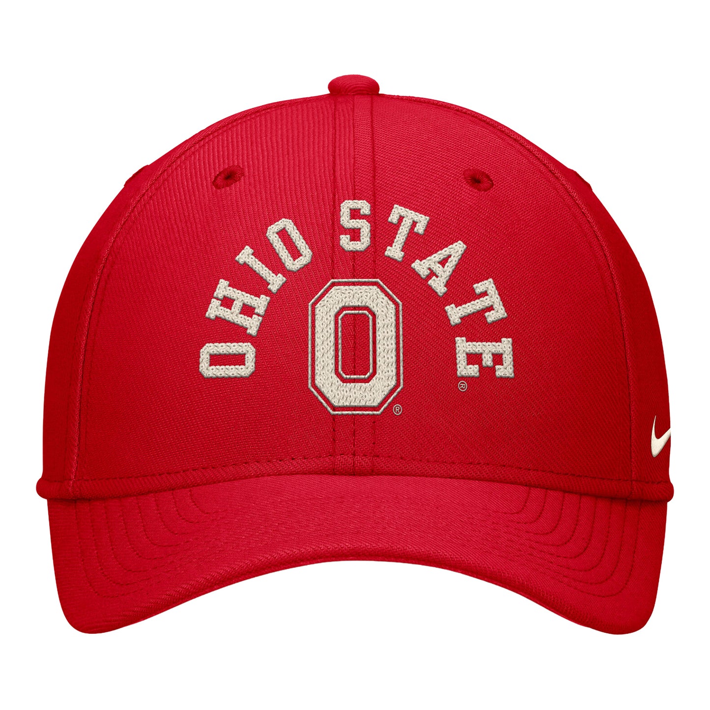 Ohio State Buckeyes Nike Dri-FIT Swooshflex Hat - Front View