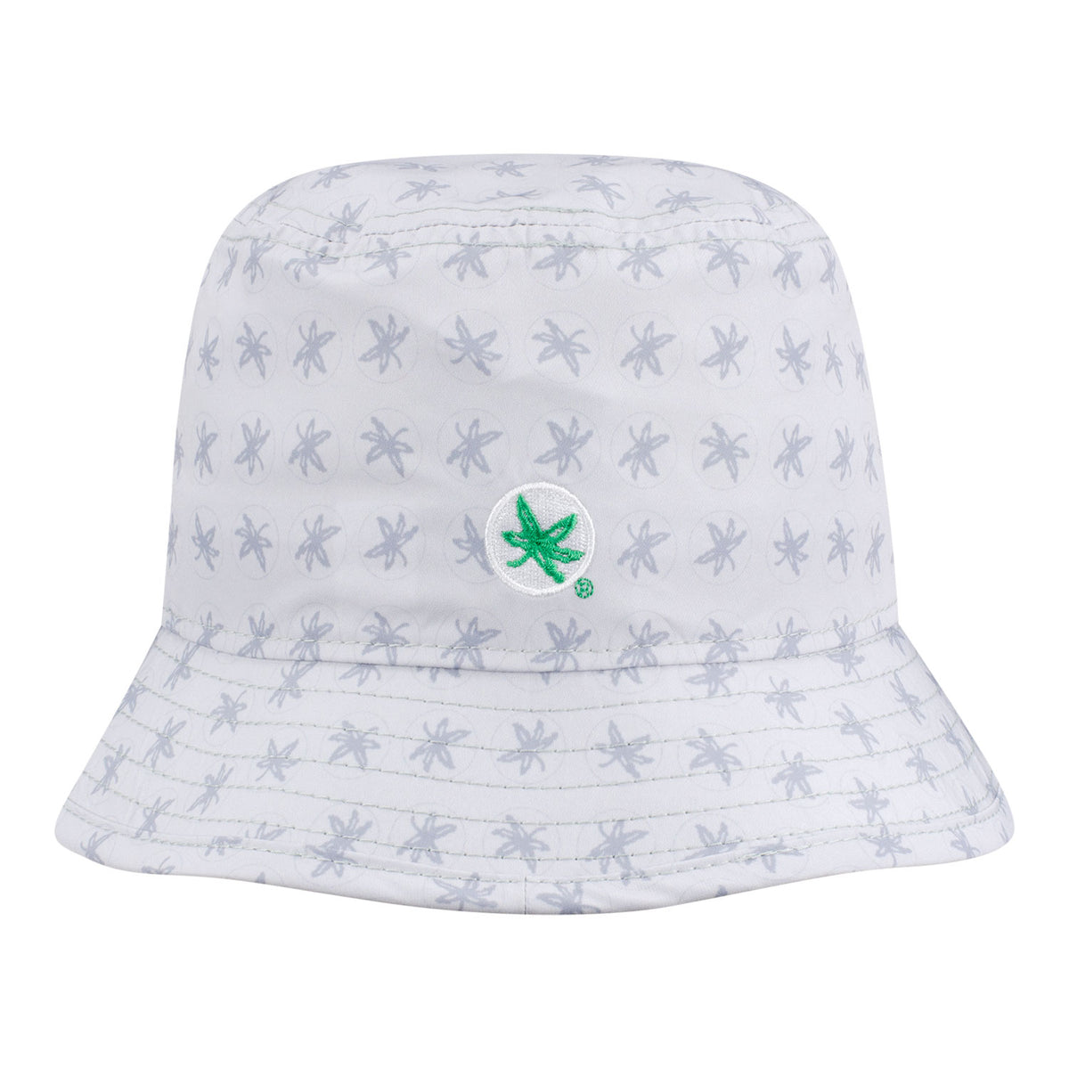 Ohio State Buckeyes Helmet Sticker Bucket Hat - Back View