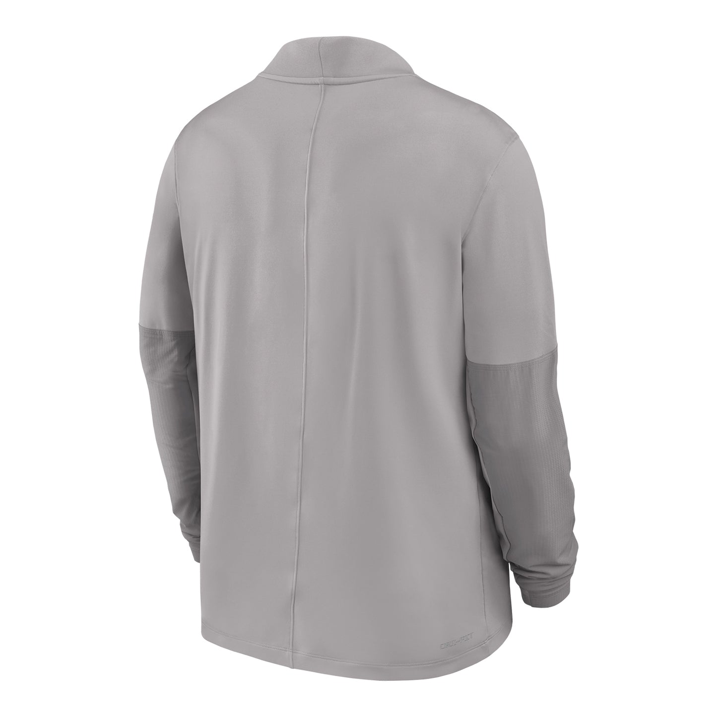 Ohio State Buckeyes Nike Midweight 1/4 Zip Gray Jacket - Back View