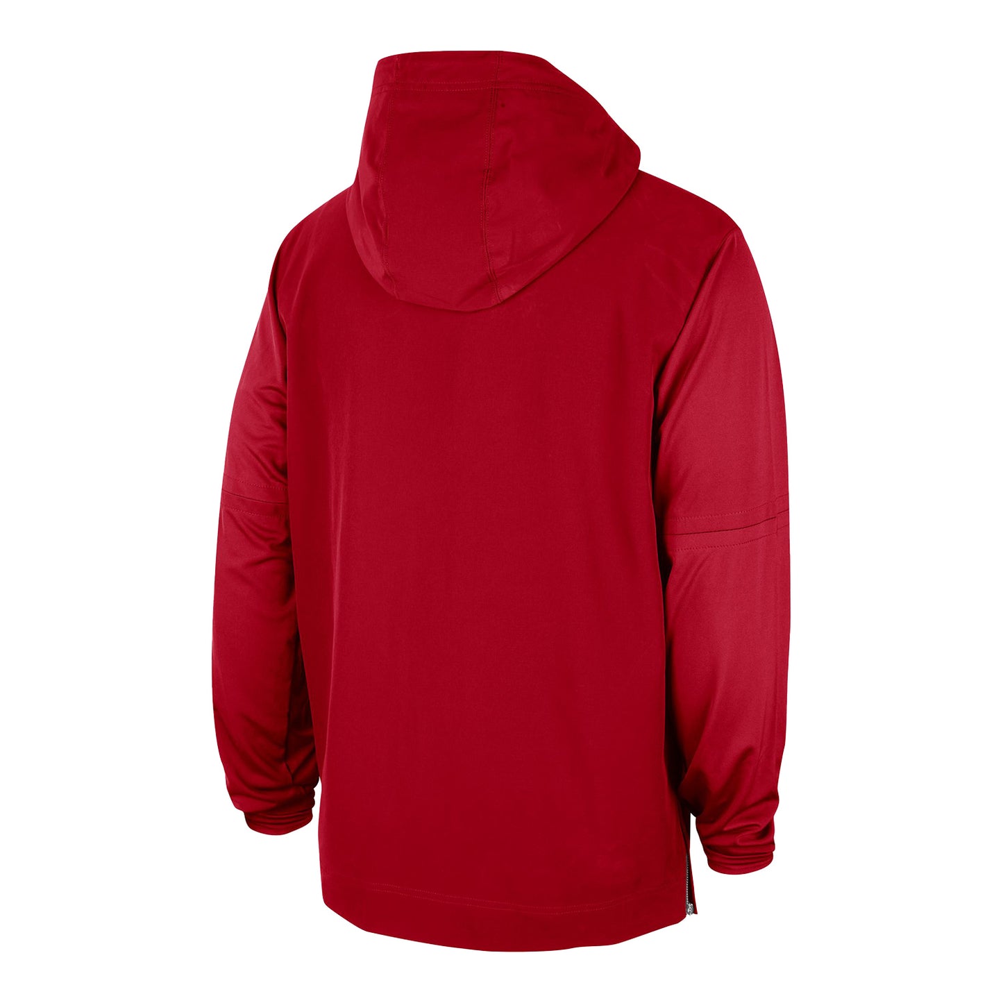 Ohio State Buckeyes Nike 1/4 Zip Hooded Scarlet Jacket - Back View