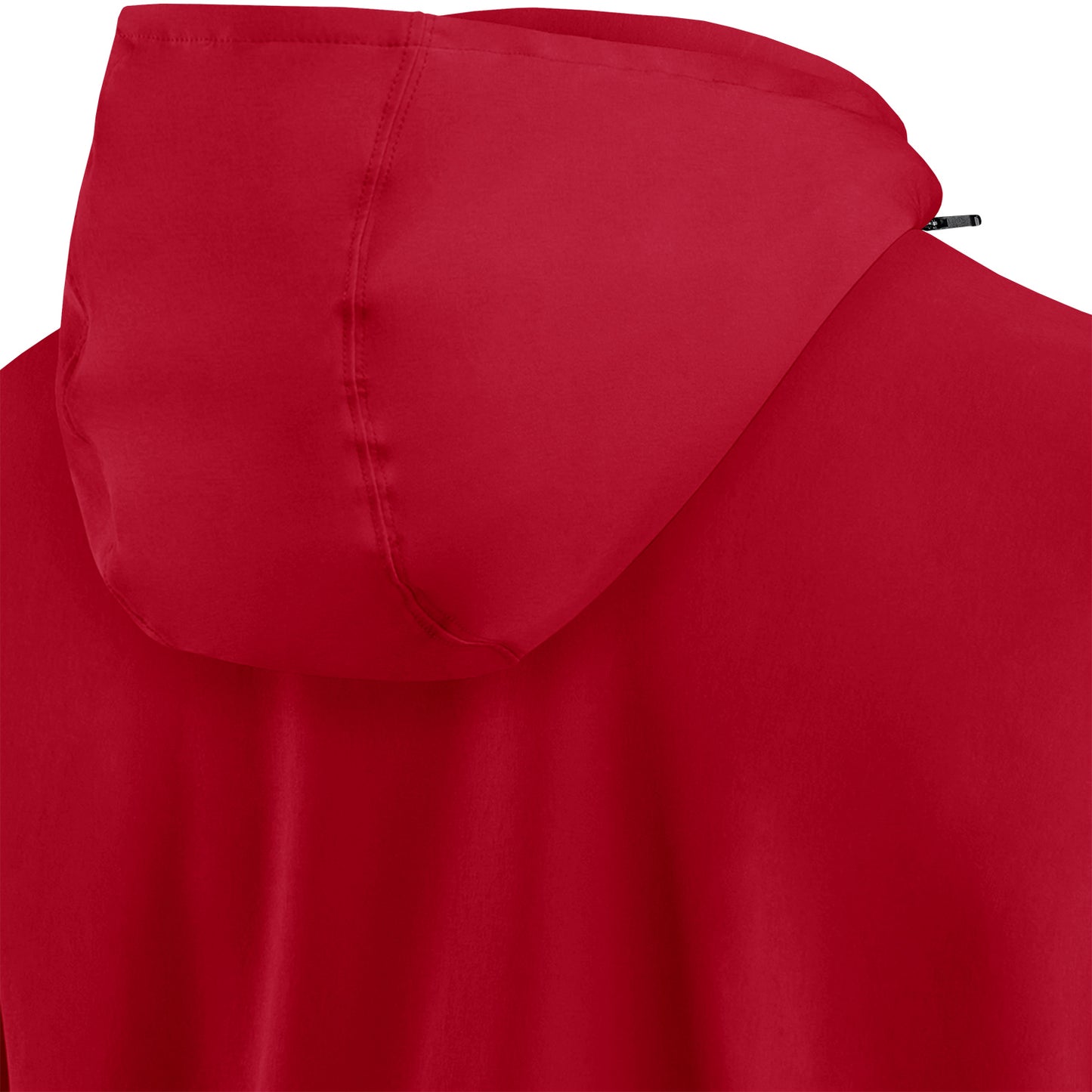 Ohio State Buckeyes Nike Sideline 1/4 Zip Light Weight Coach Scarlet Jacket - Hood View