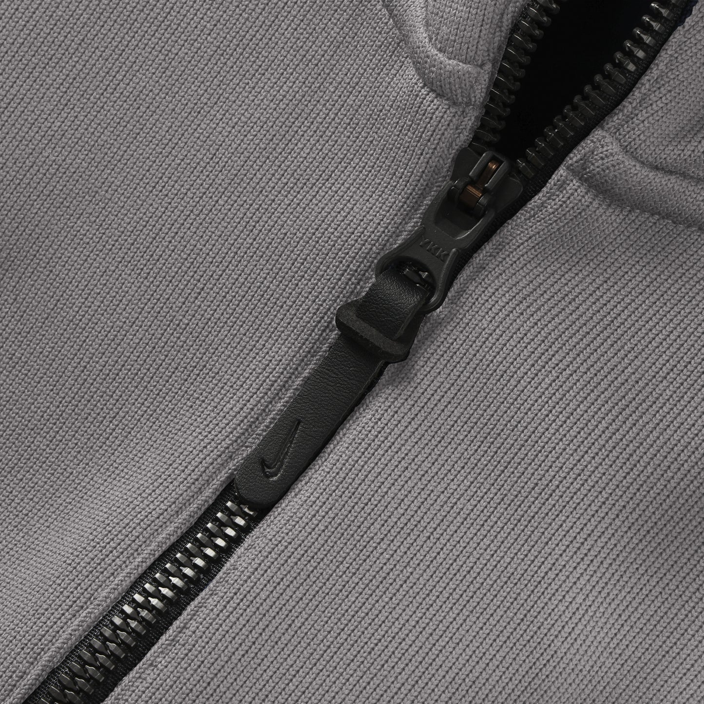 Ohio State Buckeyes Nike Coaches Quarter-Zip Jacket In Gray - Zipper View