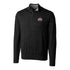 Ohio State Buckeyes Cutter & Buck Lakemont Tri-Blend Black 1/4 Zip Pullover - Front View