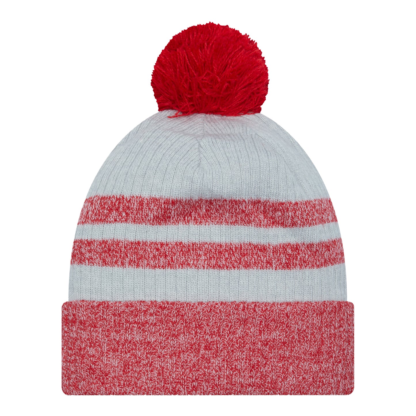 Ohio State Buckeyes Patch Gray Knit Hat - In Gray - Back View