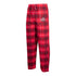 Ohio State Buckeyes Plaid Flannel Scarlet & Black Pants - In Scarlet - Front View