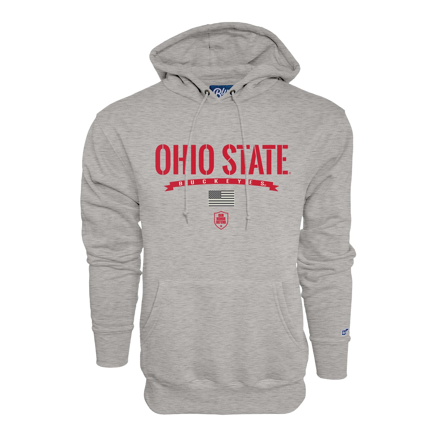 Ohio State Buckeyes Blue 84 Our Honor Defend Sweatshirt - Front View