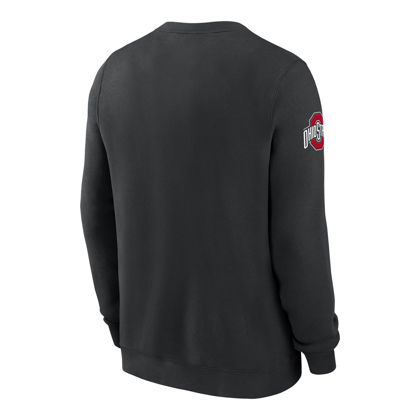 Ohio State Buckeyes Nike Club Fleece Black Sweatshirt - Back View