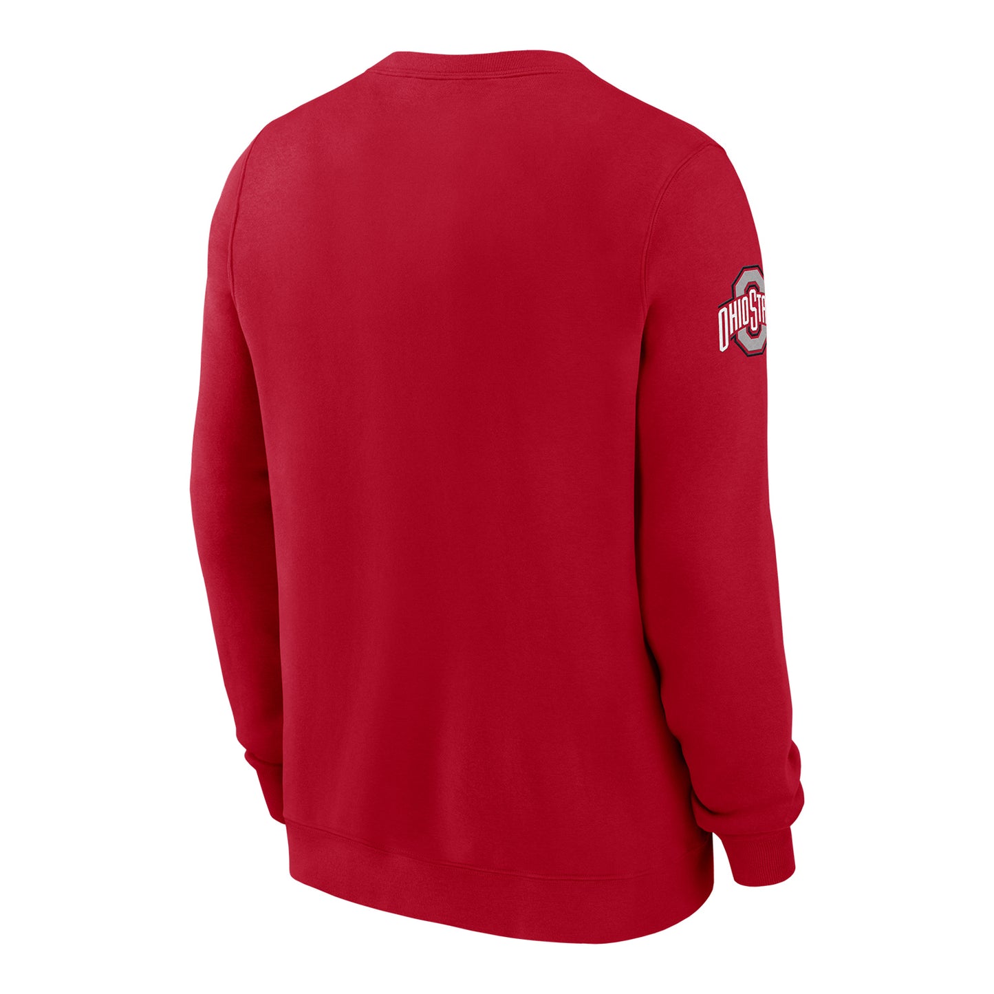 Ohio State Buckeyes Nike Club Fleece Scarlet Sweatshirt - Back View
