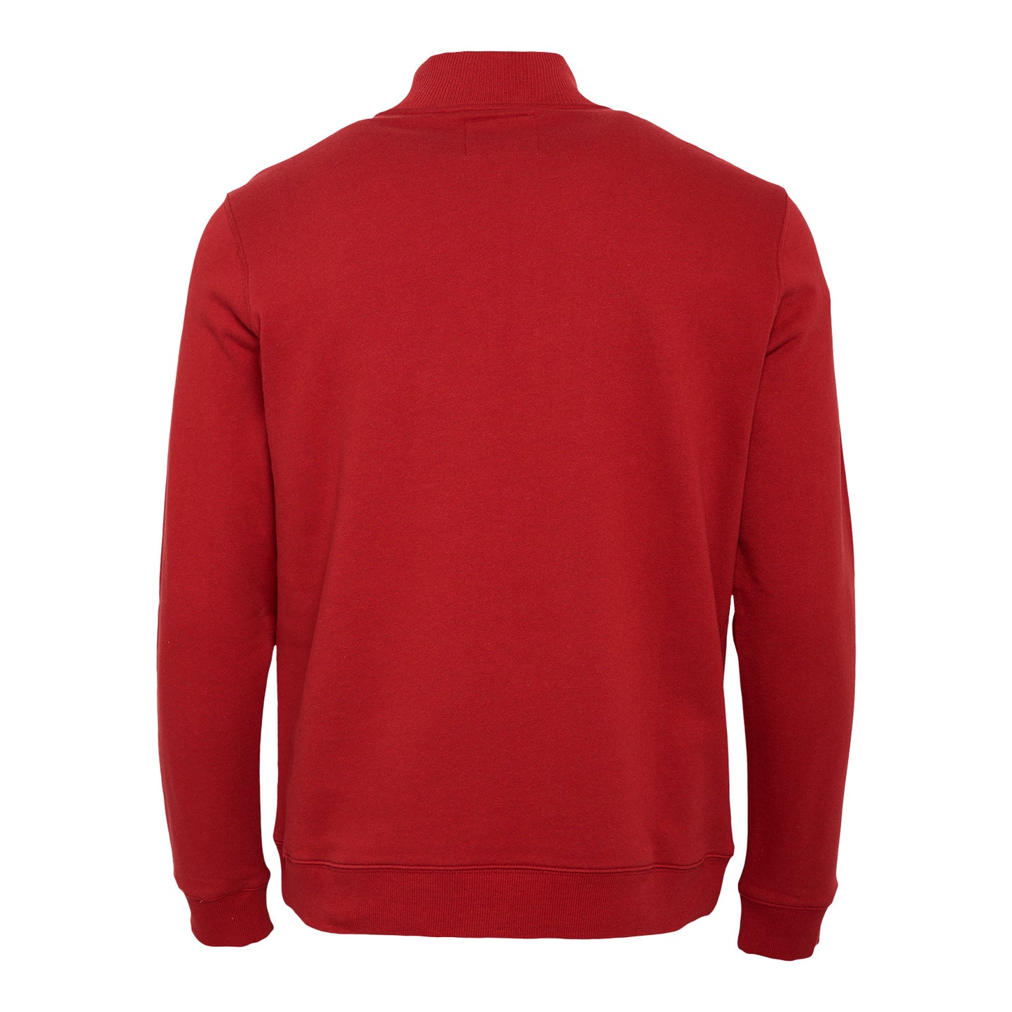 Ohio State Buckeyes Darius Rucker Raw Edge Patch 1/4 Zip Sweatshirt In Scarlet - Back View