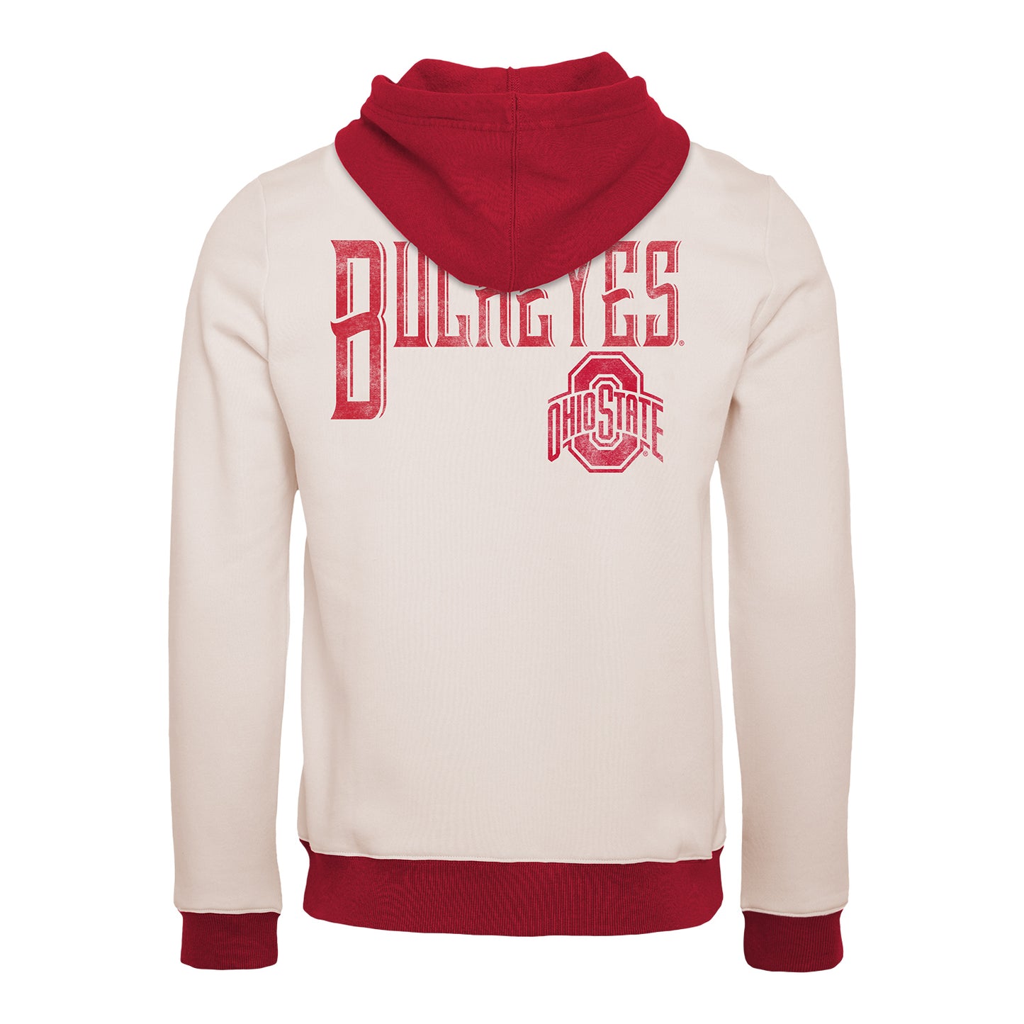 Ohio State Buckeyes Darius Rucker Buckeyes Hooded Sweatshirt In White - Back View