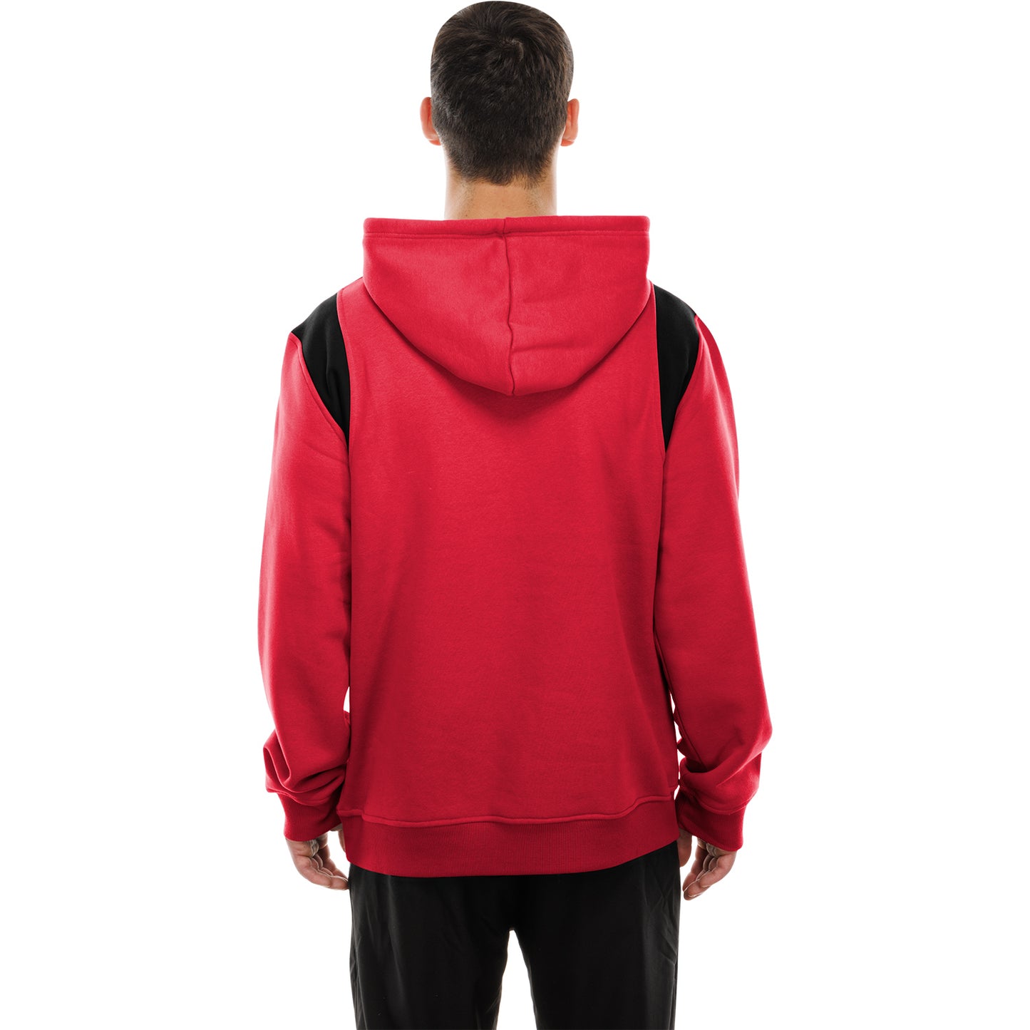 Ohio State Buckeyes New Era Athletic Wordmark Hooded Sweatshirt In Scarlet - Back View