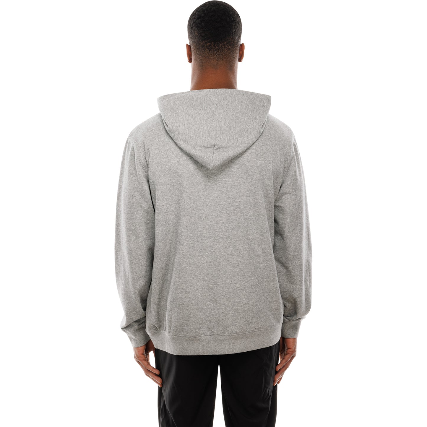 Ohio State Buckeyes New Era Rounded Sweatshirt In Gray - Back View