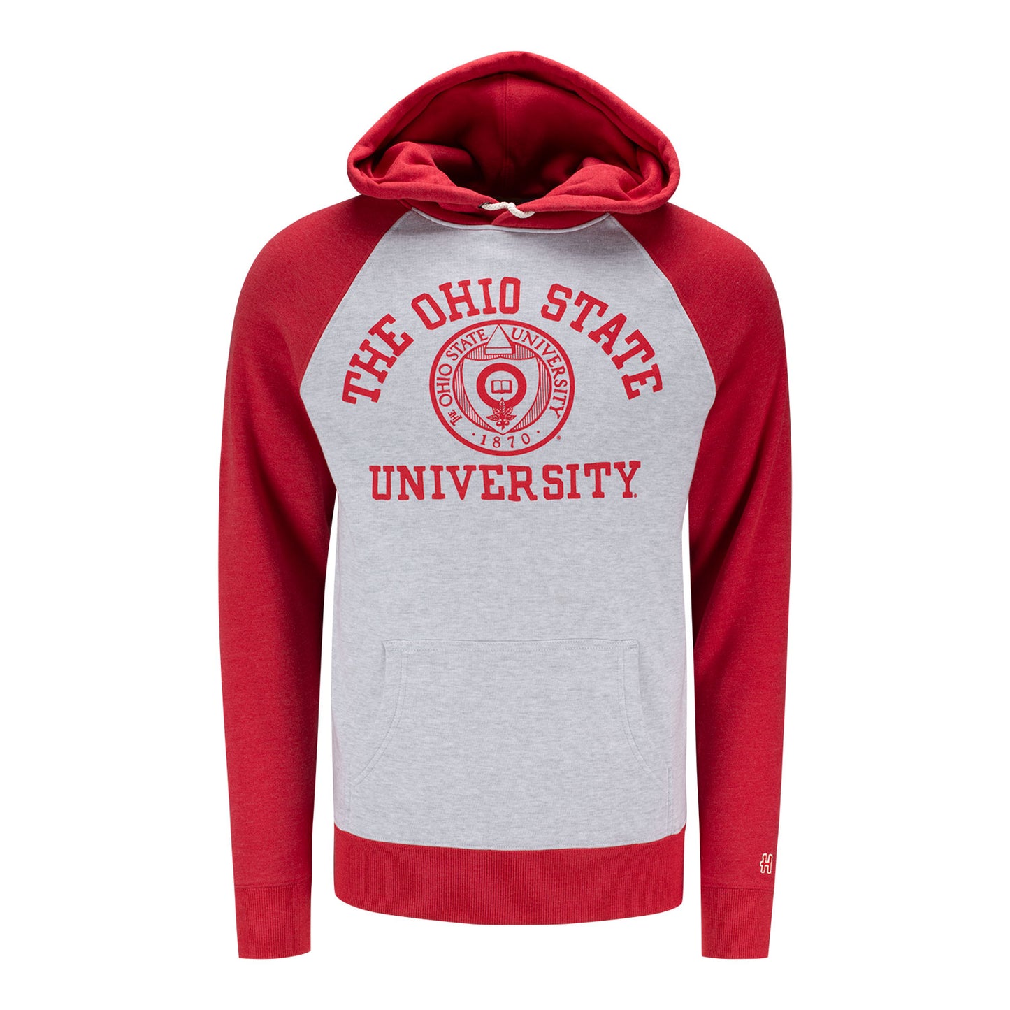 Ohio State Buckeyes Homage University Sweatshirt In Gray - Front View