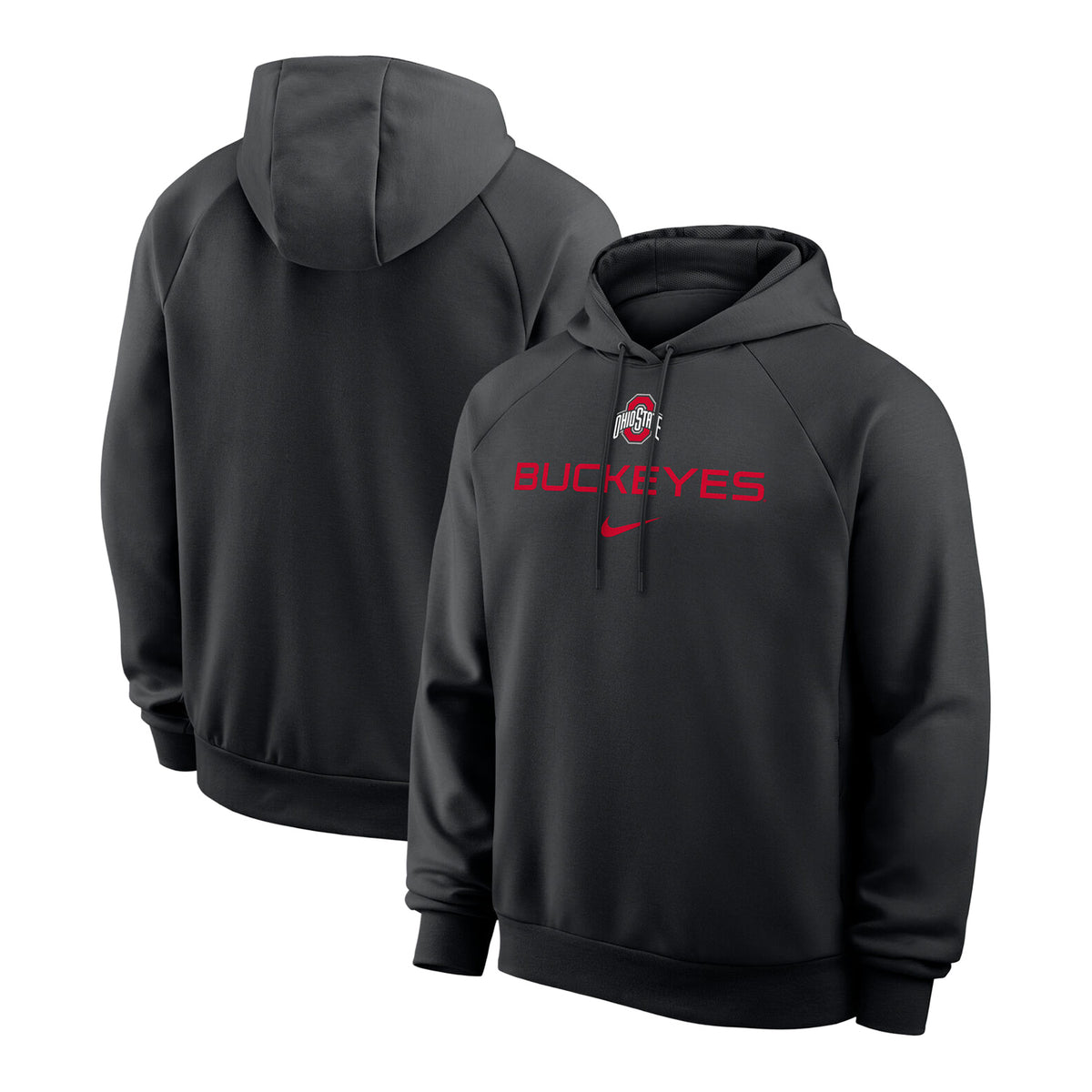 Ohio State Buckeyes Nike Dri-FIT Wordmark Hoodie - Full View