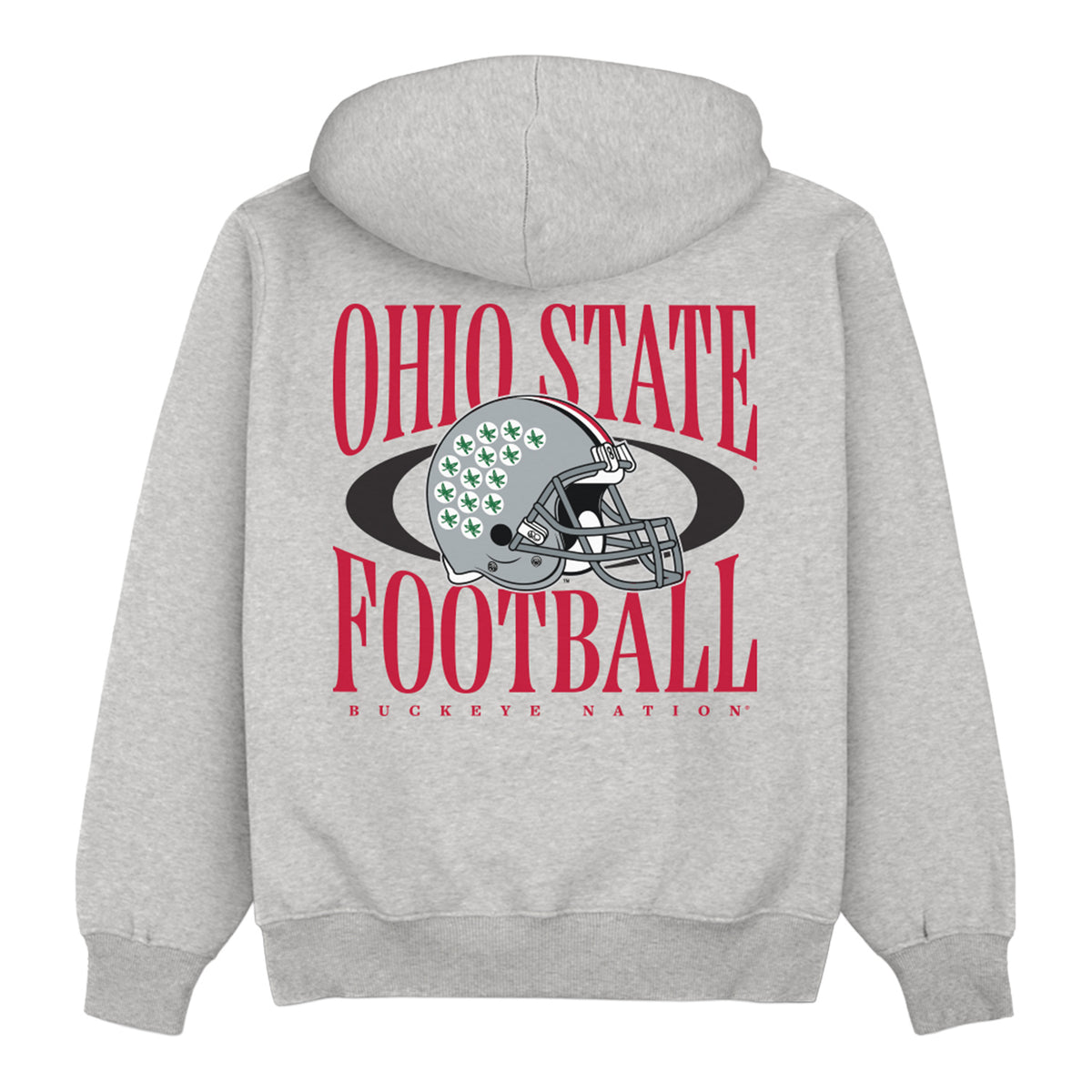 Ohio State Buckeyes Homefield Vintage Helmet Hoodie - Back