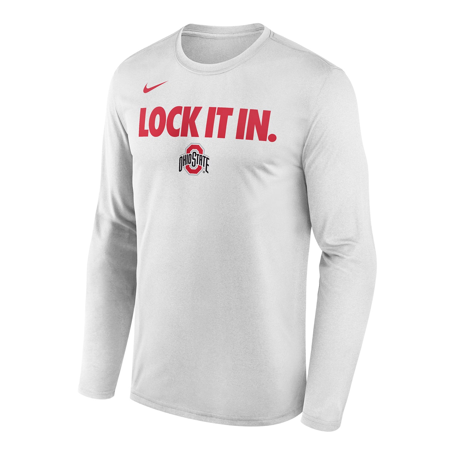 Ohio State Buckeyes Lock It In Long Sleeve T-Shirt - Front