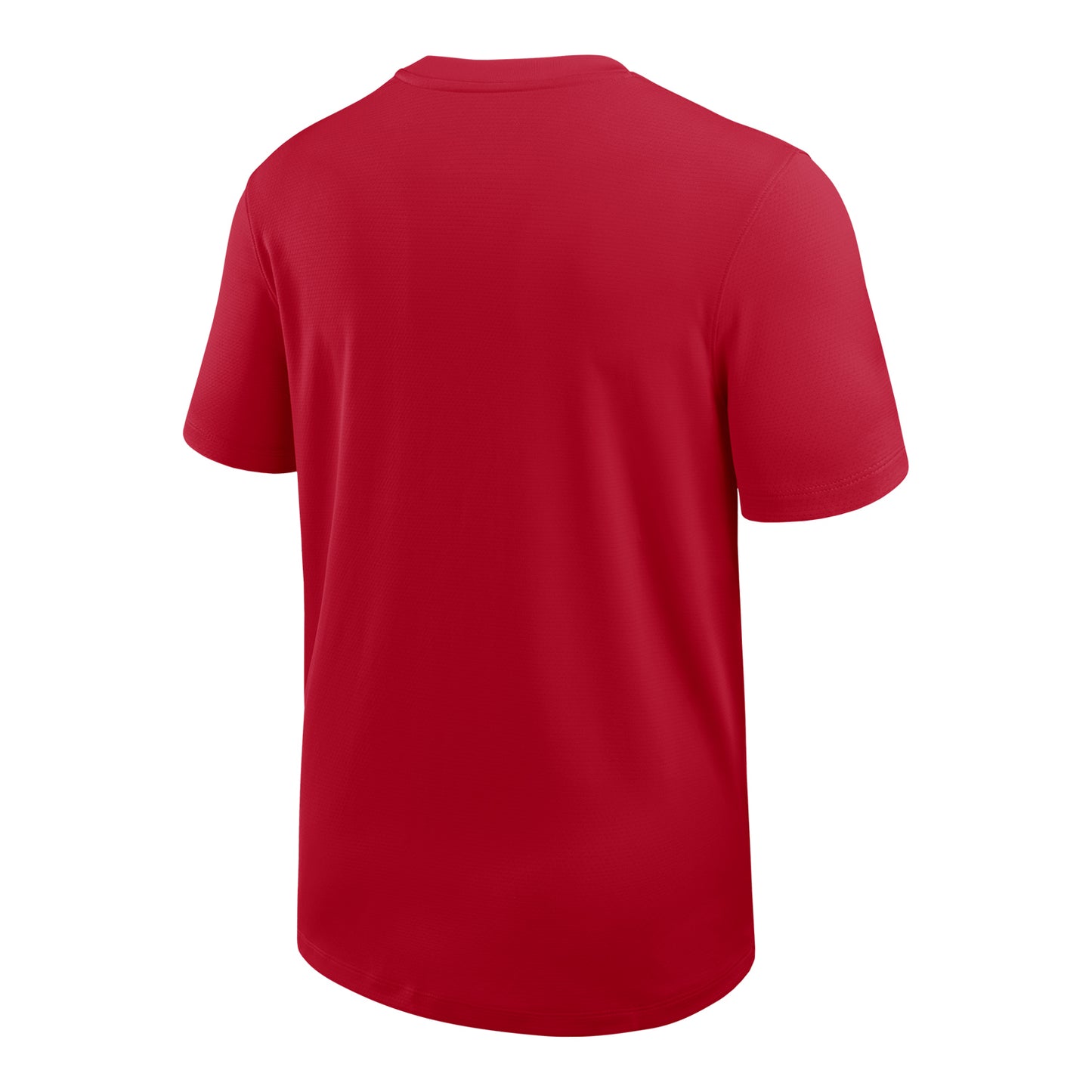 Ohio State Buckeyes Nike Coaches Short Sleeve T-Shirt In Red - Back View