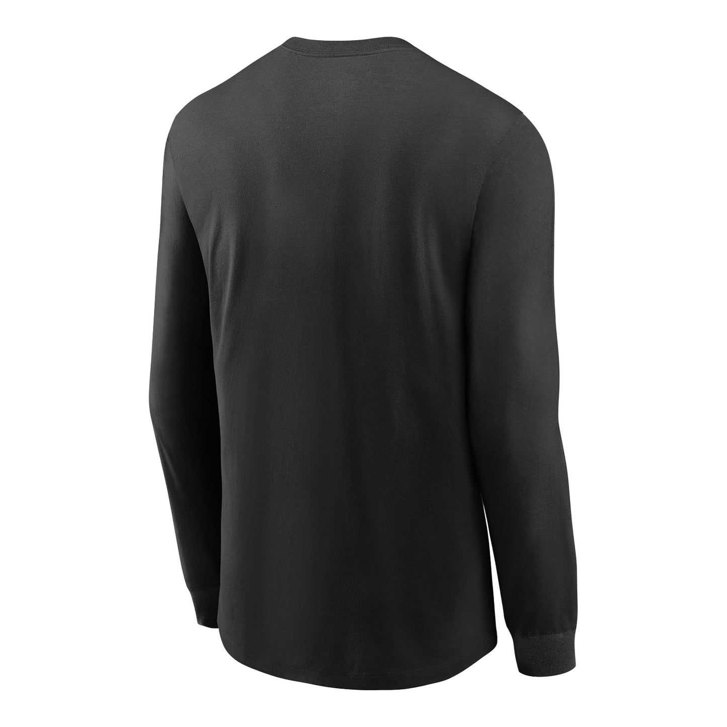 Ohio State Buckeyes Nike Long Sleeve Football Wordmark T-Shirt In Black - Back View