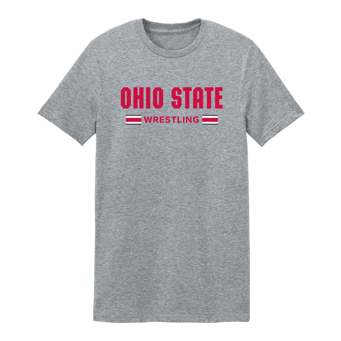 Ohio State Buckeyes Wrestling Stripe T-Shirt - Front